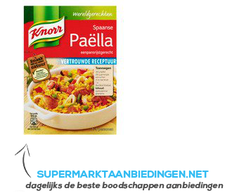 Knorr Wereldgerechten paëlla aanbieding