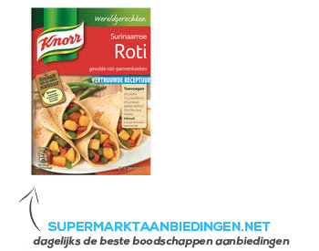 Knorr Wereldgerechten Surinaamse roti aanbieding