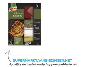 Knorr Wereldspecials Italiaanse lasagne aanbieding