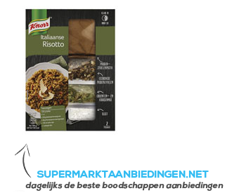 Knorr Wereldspecials Italiaanse risotto aanbieding