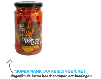 Kokota Gegrilde rode & gele paprika strips aanbieding