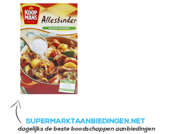 Koopmans Allesbinder aanbieding