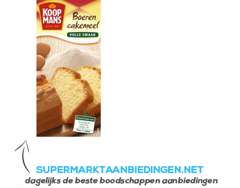 Koopmans Boerencakemeel aanbieding