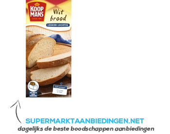 Koopmans Broodmix wit aanbieding