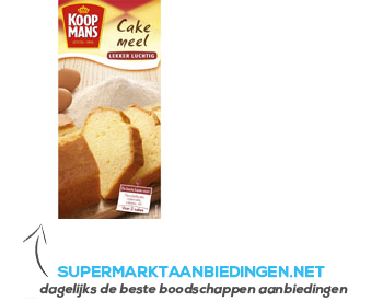 Koopmans Cakemeel aanbieding