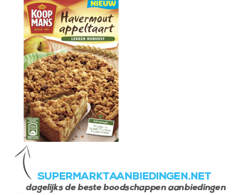 Koopmans Havermout appeltaart aanbieding