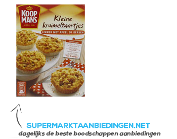 Koopmans Kleine kruimeltaartjes aanbieding