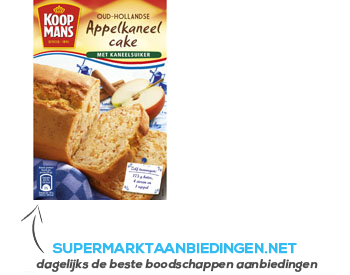 Koopmans Mix voor appel-kaneelcake aanbieding