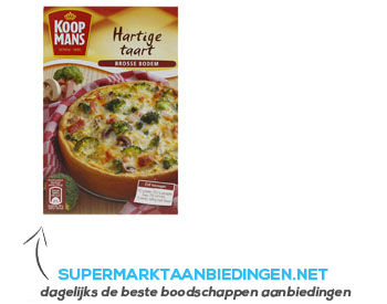 Koopmans Mix voor hartige taart naturel aanbieding