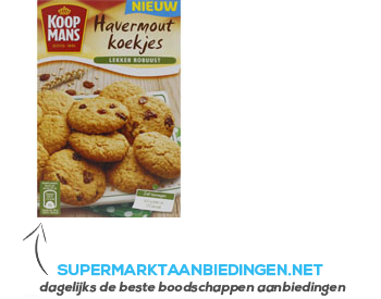 Koopmans Mix voor havermoutkoekjes aanbieding