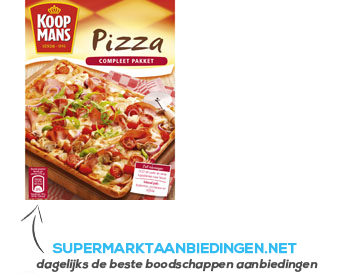 Koopmans Mix voor pizzabodem compleet aanbieding