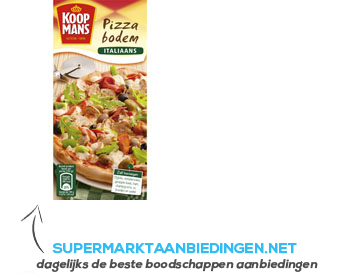 Koopmans Mix voor pizzabodem Italiaans aanbieding