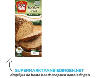 Koopmans Mix voor waldkorn brood aanbieding