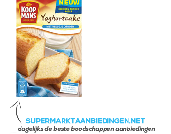 Koopmans Mix voor yoghurtcake aanbieding