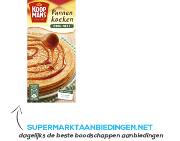 Koopmans Pannenkoeken origineel aanbieding