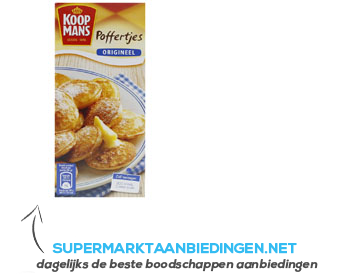 Koopmans Poffertjesmix aanbieding