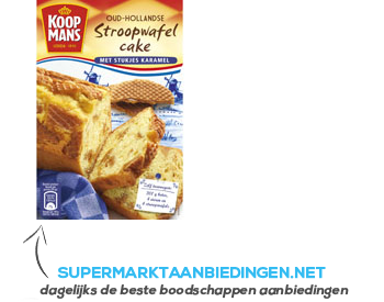 Koopmans Stroopwafelcake aanbieding