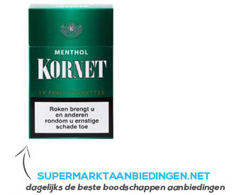 Kornet Menthol flavour, slof aanbieding