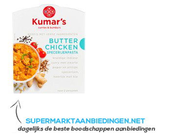 Kumar’s Butter chicken specerijenpasta aanbieding