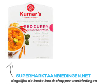 Kumar’s Red curry specerijenpasta aanbieding