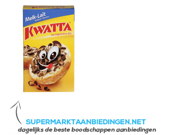 Kwatta Chocolade vlokken melk aanbieding