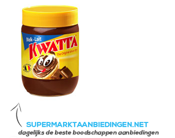 Kwatta Chocoladepasta melk aanbieding