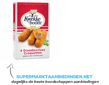 Kwekkeboom Draadjesvlees croquetten aanbieding