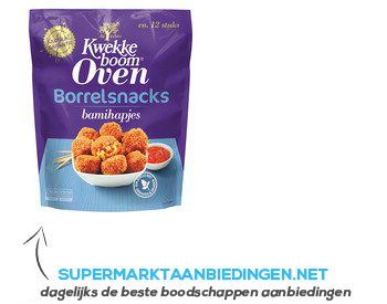 Kwekkeboom Oven borrelsnacks bamihapjes aanbieding