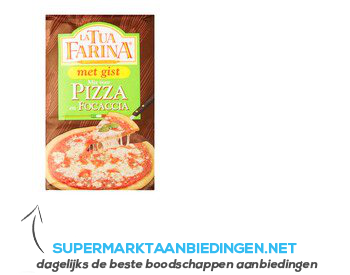 La Tua Farina Mix voor pizza en focaccia aanbieding