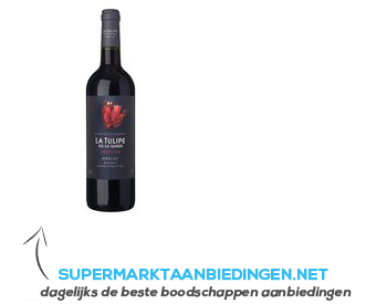 La Tulipe de la Garde prestige Merlot aanbieding