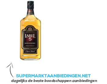 Label 5 Blended Scotch whisky aanbieding