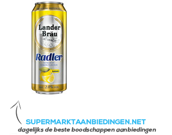 Landerbrau Radler lemon aanbieding