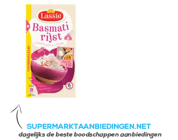 Lassie Basmati rijst voordeelpak aanbieding