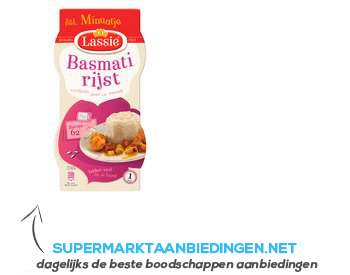 Lassie Minuutje basmati rijst aanbieding