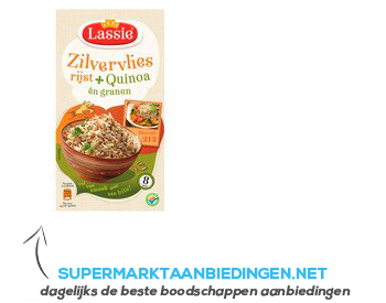 Lassie Zilvervliesrijst quinoa-granen aanbieding