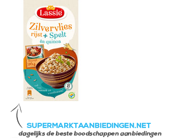 Lassie Zilvervliesrijst spelt-quinoa aanbieding