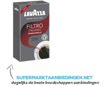 Lavazza Filtro Italiano tradizionale aanbieding