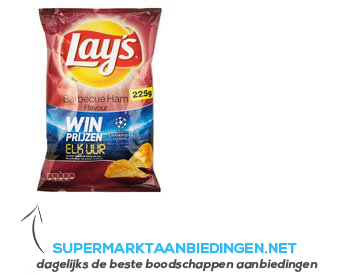 Lay's Chips barbecue ham aanbieding