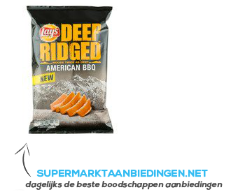 Lay's Deep ridged American bbq aanbieding