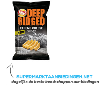 Lay's Deep ridged xtreme cheese aanbieding