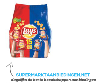 Lay's Duopack (naturel & paprika) aanbieding