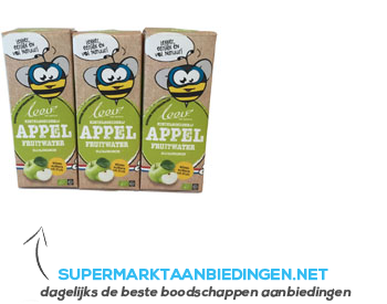 Leev Bio fruitwater appel