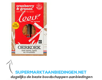 Leev Biologische oerkoek haver-spelt-vruchten aanbieding