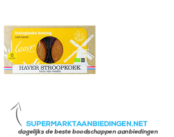 Leev Biologische stroop-haverkoek aanbieding