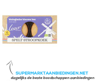 Leev Biologische stroop-speltkoek aanbieding