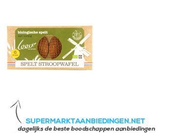 Leev Spelt stroopwafel aanbieding