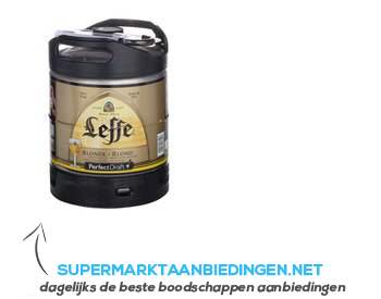 Leffe Blond perfect draft aanbieding