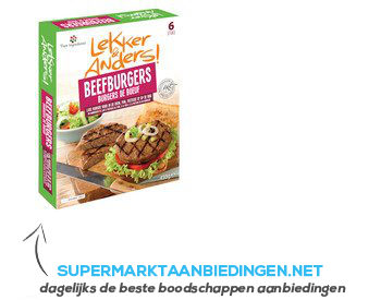 Lekker&Anders Beefburgers aanbieding