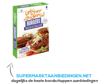 Lekker&Anders Burgers aanbieding