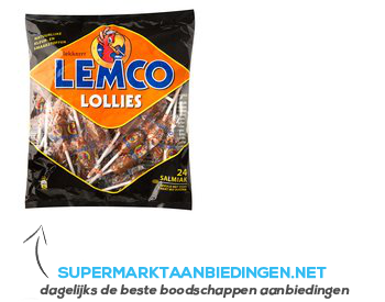 Lemco Salmiak lollies aanbieding